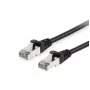 Patch kabelis Equip Cat.6A S/FTP RJ-45 10m Melns