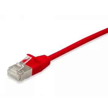 Tīkla kabelis Equip Cat.6A F/FTP plānais savienojuma kabelis RJ-45 15m sarkans