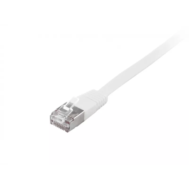Tīkla kabelis Equip Cat.6A U/FTP plakanais patch kabelis RJ-45 1m Balts