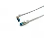 Equip Cat.6A S/FTP Patch Kabelis, Leņķveida uz Taisnu Spraudni, 3.0m, Balts