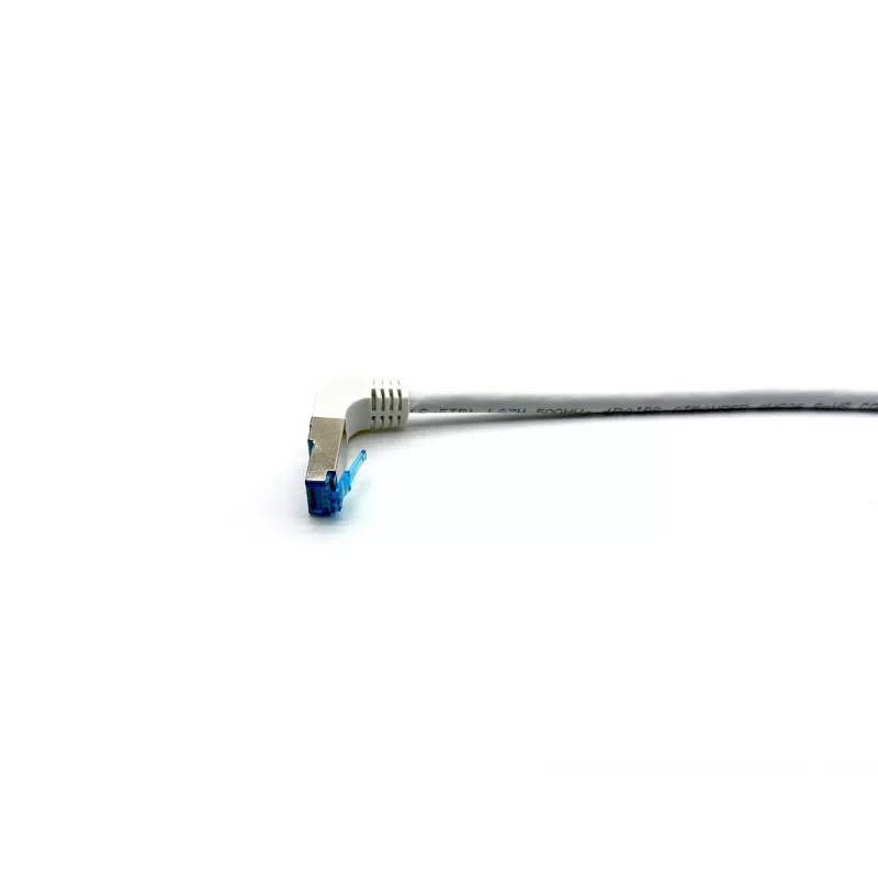 Equip Cat.6A S/FTP Patch Kabelis, Leņķveida uz Taisnu Spraudni, 3.0m, Balts