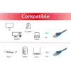 Equip Cat.6A U/UTP Patch Kabelis, 0,15m, Zils