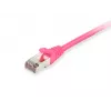 Patch kabelis Equip Cat.6A S/FTP RJ-45 1m Rozā