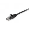 Equip Cat.6A U/UTP Patch Cable, 0.15m, Melns