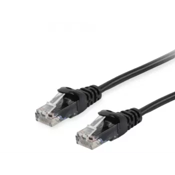 Patch kabelis Equip Cat.6A RJ-45 U/UTP 0,25m Melns