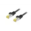 Tīkla vads EQUIP Cat.6A S/FTP āra, 15 m, melns, RJ-45 – RJ-45, 10 Gbps