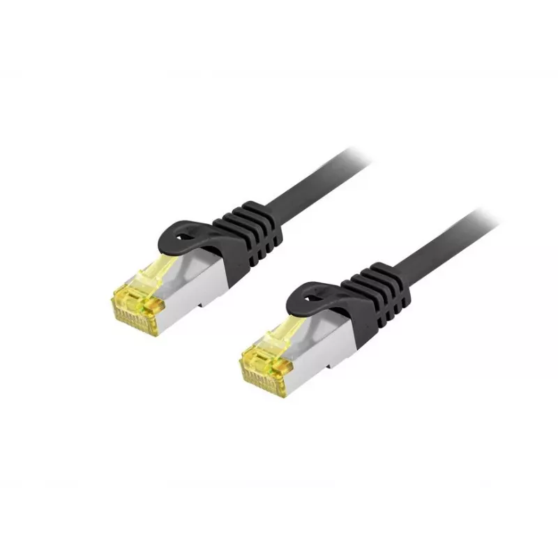 Tīkla vads EQUIP Cat.6A S/FTP āra, 15 m, melns, RJ-45 – RJ-45, 10 Gbps