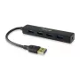 Equip 128953 USB centrmezgls USB 3.2 Gen 1 (3.1 Gen 1) Type-A 5000 Mbit/s Melns