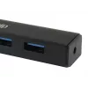 Equip 128953 USB centrmezgls USB 3.2 Gen 1 (3.1 Gen 1) Type-A 5000 Mbit/s Melns