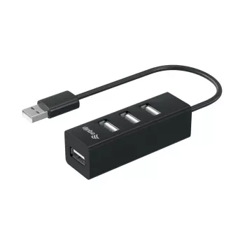Equip 4-Port USB 2.0 Hub, USB 2.0, 480 Mbit/s, Melns