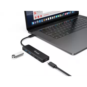 Equip USB-C 4 portu USB 3.2 Gen 1 centrmezgls, USB-C x 2, USB-A x 2