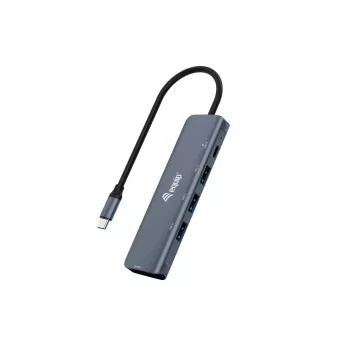 Equip USB-C 5-in-1 daudzfunkciju adapteris, HDMI, USB 3.2 GEN1, 100W USB PD