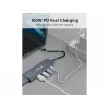 Equip USB-C 5-in-1 daudzfunkciju adapteris, HDMI, USB 3.2 GEN1, 100W USB PD