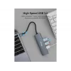 Equip USB-C 5-in-1 daudzfunkciju adapteris, HDMI, USB 3.2 GEN1, 100W USB PD