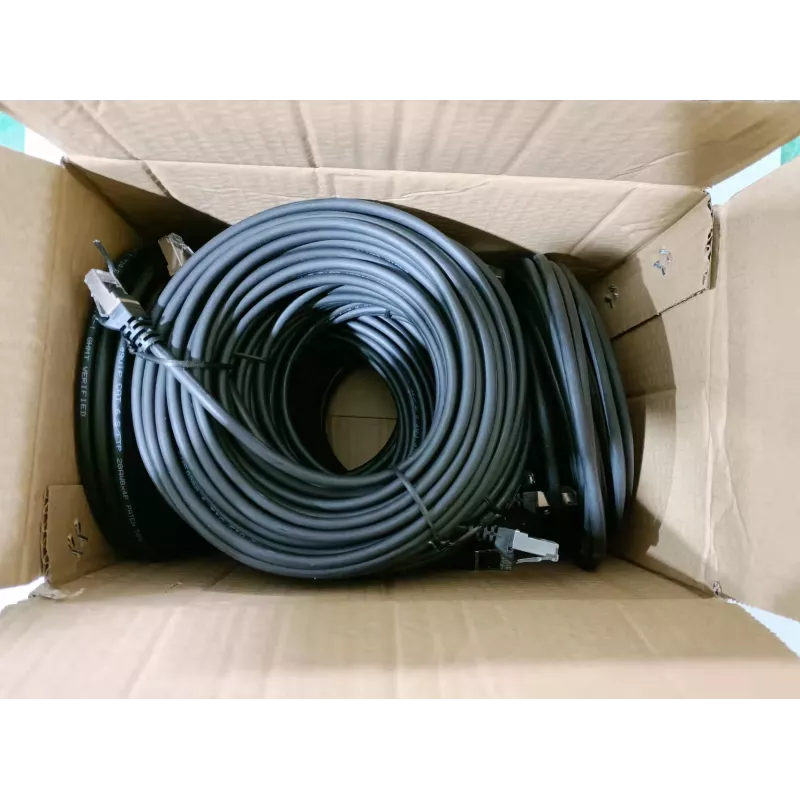 Equip Cat.6 S/FTP savienojuma kabelis, 1,0 m, melns, 40 gab./komplektā