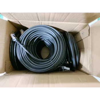 Equip Cat.6 S/FTP Patch Kabelis, 0,5 m, Melns, 60 gab./kompl.