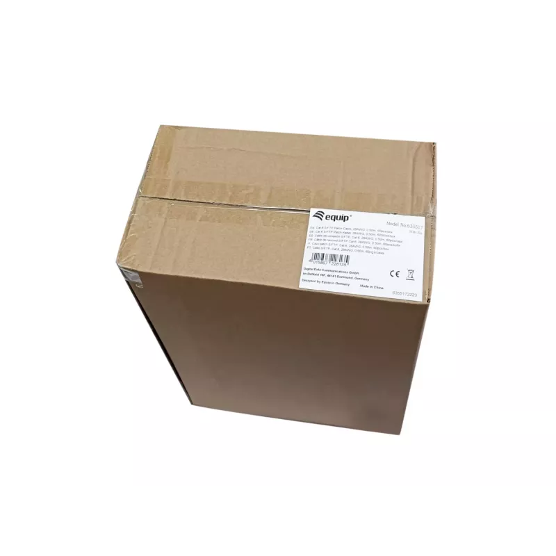 Equip Cat.6 S/FTP savienojuma kabelis, 0,5 m, balts, 60 gab./komplektā