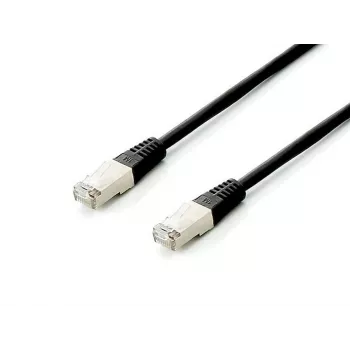 Equip Cat.6A Platinum S/FTP Patch Kabelis, Melns, 0,25m, 10gab/set