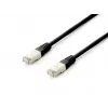 Equip Cat.6A Platinum S/FTP Patch Kabelis, Melns, 0,5m, 10gab./komplektā