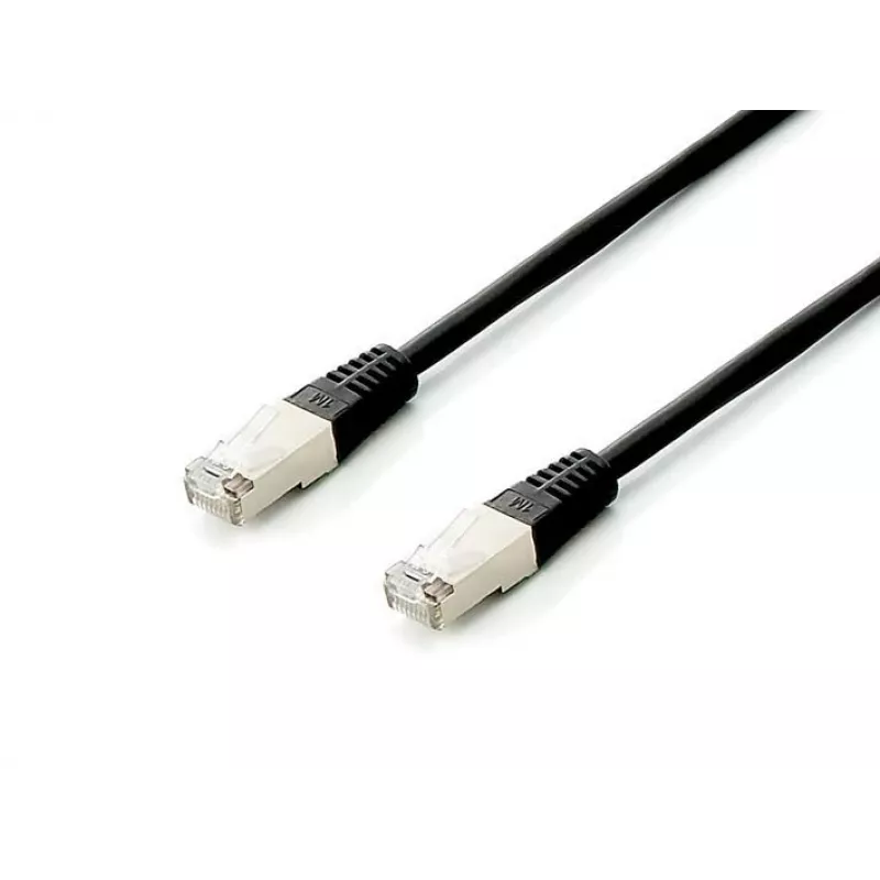 Equip Cat.6A Platinum S/FTP Patchkabelis, Melns, 2,0 m, 10 gab./komplektā