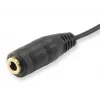 Equip Audio Sadales Kabelis, Melns, 3.5 mm, 2 x 3.5 mm, Sieviete, Vīrietis, PVC