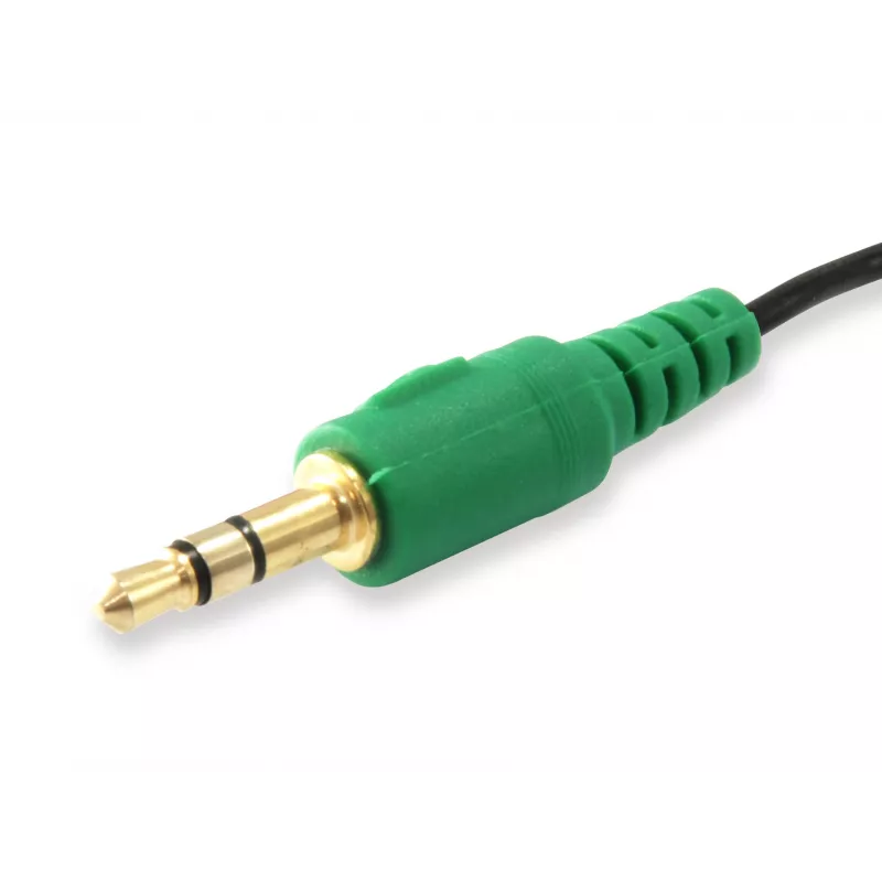 Equip Audio Sadales Kabelis, Melns, 3.5 mm, 2 x 3.5 mm, Sieviete, Vīrietis, PVC