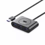 UGREEN 4 portu USB 3.0 centrmezgls 20291 Melns 0.8m