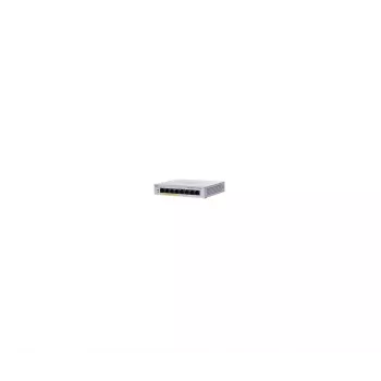 Cisco Business 110 Series Nenodrošināts Slēdzis - 8 portu GE ar PoE, galda, ārējais barošanas bloks