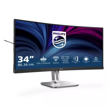 Philips 5000 sērija 34B2U5600C/00 datora monitors 86.4 cm (34 inch) 3440 x 1440 pikseļi Dual QHD LCD Pelēks