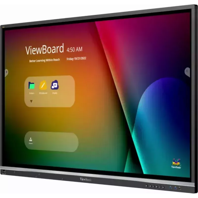 Viewsonic IFP5550-5 interaktīvā tāfele 139,7 cm (55 inch) 3840 x 2160 pikseļi Skārienjutīgs Melns HDMI
