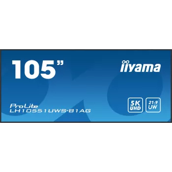 IIYAMA LH10551UWS-B1AG Signāla displejs 2.67 m (105 collu) LED 500 cd/m² UltraPlatais 5K HD Melns 24/7