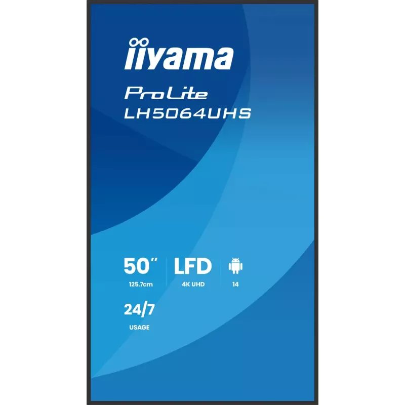 Digitālās zīmēšanas plakāts iiyama LH7564UHS-B1AG 75 collas 4K Ultra HD