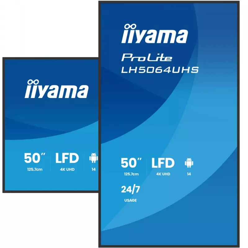 Digitālās zīmēšanas plakāts iiyama LH7564UHS-B1AG 75 collas 4K Ultra HD
