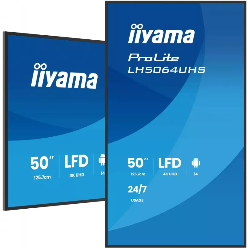 Digitālās zīmēšanas plakāts iiyama LH7564UHS-B1AG 75 collas 4K Ultra HD