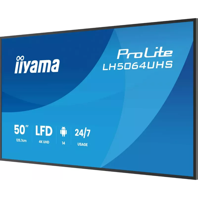 Digitālās zīmēšanas plakāts iiyama LH7564UHS-B1AG 75 collas 4K Ultra HD