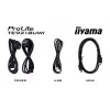 iiyama TE9218UWI-B1AG Signālaprādes displejs Kioska dizains 2.32 m (91.5 collu) LED Wi-Fi 500 cd/m² 5K Ultra HD Melns Skārienjutīgs Iebūvēts procesors Android 16/7