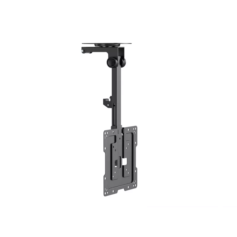 Equip griestu stiprinājums TV 23-55 collas, 75x75-400x400 mm, 0-80°, -45-45°, melns