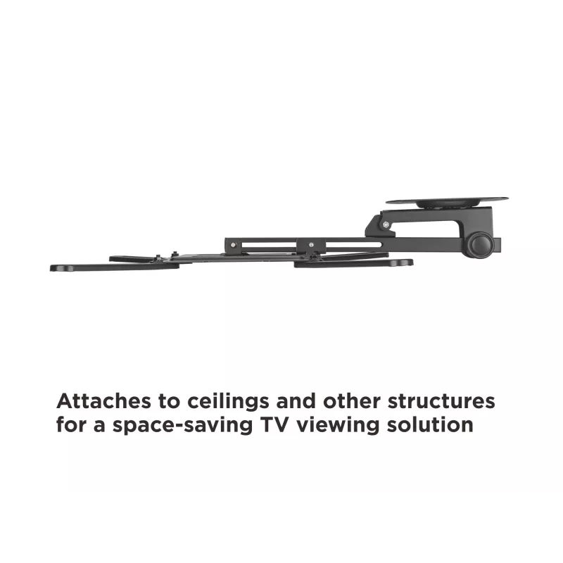 Equip griestu stiprinājums TV 23-55 collas, 75x75-400x400 mm, 0-80°, -45-45°, melns
