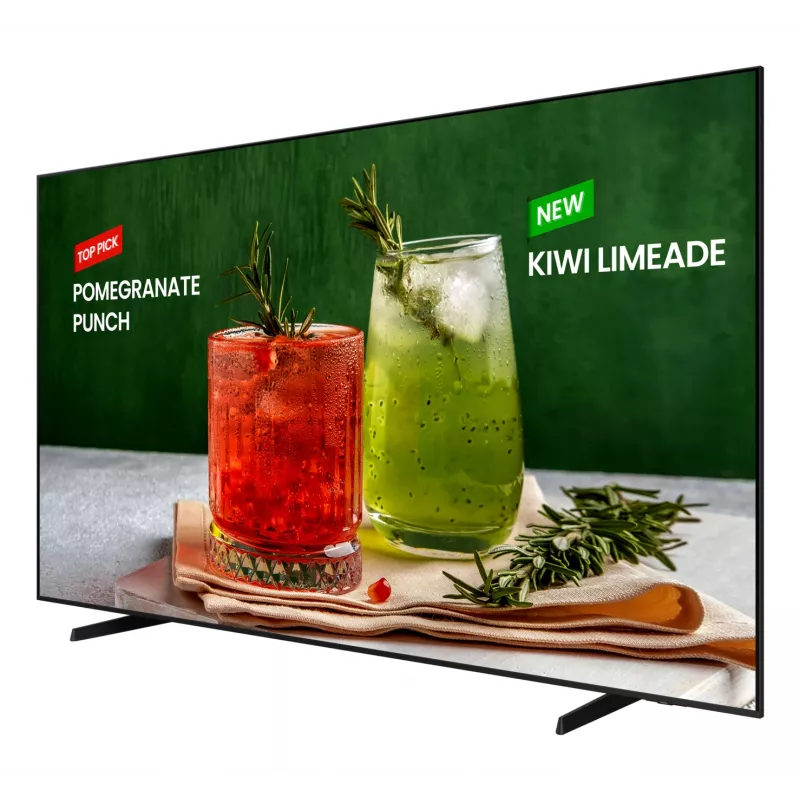 Samsung BE98D-H digitālās izkārtnes plakanais panelis 2.49 m (98 collas) LED Wi-Fi 4K Ultra HD Melns ar iebūvētu Tizen procesoru 16/7
