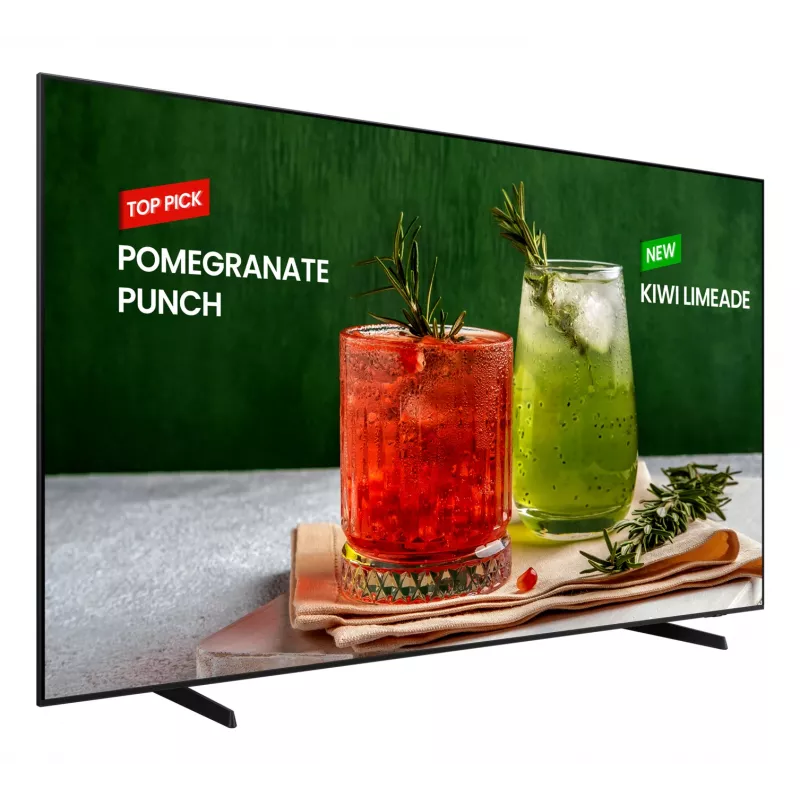 Samsung BE98D-H digitālās izkārtnes plakanais panelis 2.49 m (98 collas) LED Wi-Fi 4K Ultra HD Melns ar iebūvētu Tizen procesoru 16/7