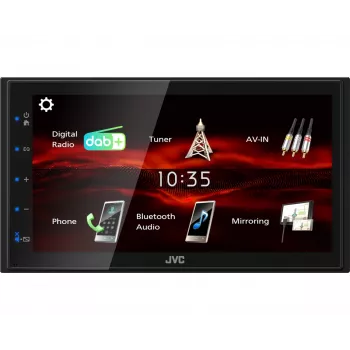 JVC KW-M180DBT automašīnas multivides uztvērējs Melns 180 W Bluetooth