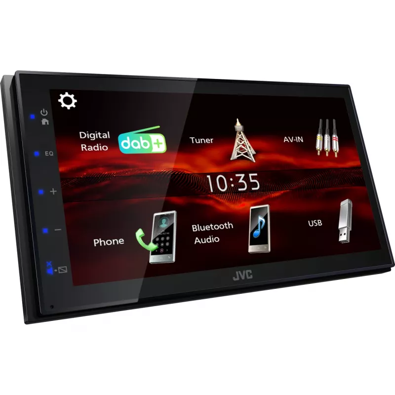 JVC KW-M180DBT automašīnas multivides uztvērējs Melns 180 W Bluetooth