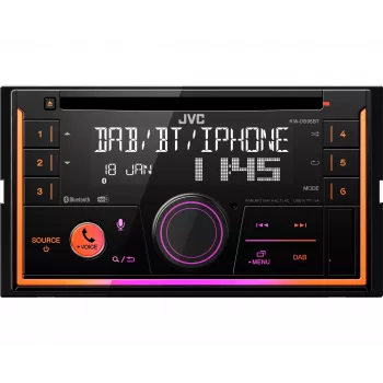 JVC KW-DB95BT Melns 200 W Bluetooth auto radio