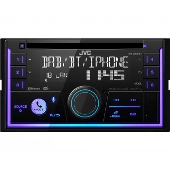 JVC KW-DB95BT Melns 200 W Bluetooth auto radio