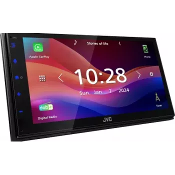 JVC KW-M595DBT auto mediju uztvērējs Melns Wi-Fi 22 W Bluetooth