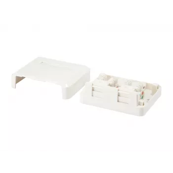 2 portu Keystone Jack virsmas montāžas kārba Equip 125124