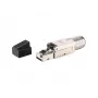Equip Cat 8.1 Bezinstrumentu RJ45 Spraudnis 5gab./komplektā Melns Nerūsējošais tērauds Vīriešu