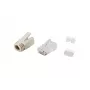 Equip Cat.6A RJ45 kontaktdakšu komplekts 100gab Caurspīdīgi balti