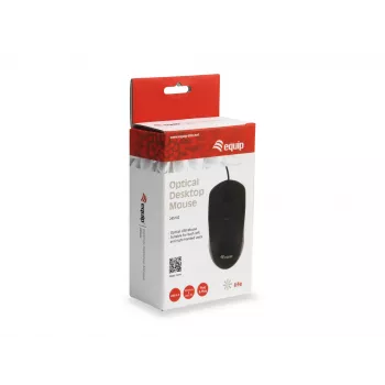 Equip 245102 pele Office ambidextrous USB Type-A optiskā 1000 DPI