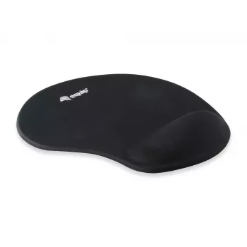 Equip Gel peles paliktnis, melns, vienkrāsains, audums, gēls, poliuretāns, plaukstas balsts, neslīdoša pamatne